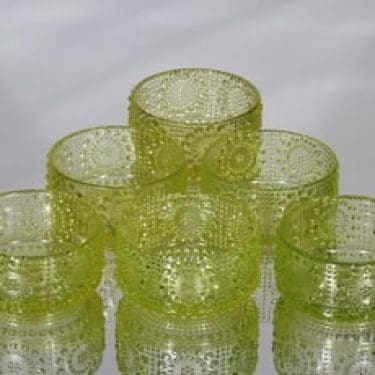 Riihimäen lasi Grapponia annoskulhot, 20 cl, 6 kpl, suunnittelija Nanny Still, 20 cl