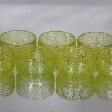 Riihimäen lasi Grapponia annoskulhot, 20 cl, 7 kpl, suunnittelija Nanny Still, 20 cl