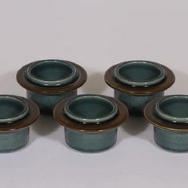 Arabia Meri munakupit, sininen, 5 kpl, suunnittelija Ulla Procope,