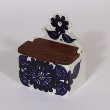 Arabia Köökki suola-astia, käsinmaalattu, suunnittelija Gunvor Olin-Grönqvist, käsinmaalattu, signeerattu