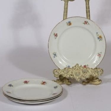 Arabia lautaset, pieni, 4 kpl, suunnittelija , pieni, kukka-aihe