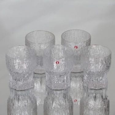Iittala Aslak lasit, 13 cl, 5 kpl, suunnittelija Tapio Wirkkala, 13 cl