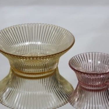 Iittala Säde kulhot, hunaja|vaaleanpunainen, 2 kpl, suunnittelija Göran Hongell,