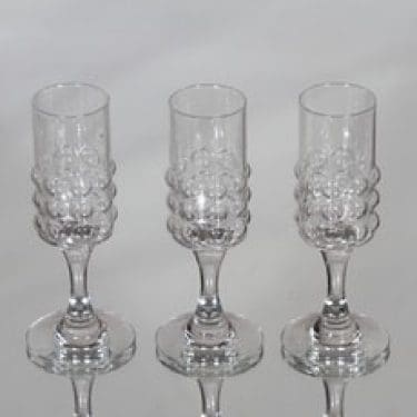 Riihimäen lasi Grappo liköörilasit, 5 cl, 3 kpl, suunnittelija Nanny Still, 5 cl