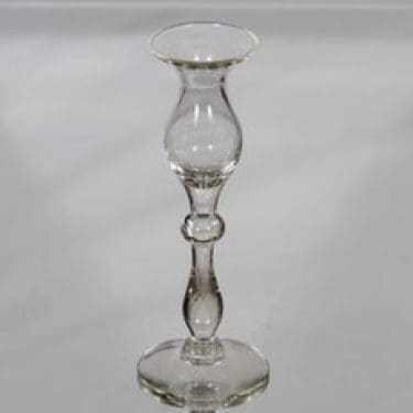 Kumela kynttilänjalka, kirkas, suunnittelija Sirkku Kumela-Lehtonen,