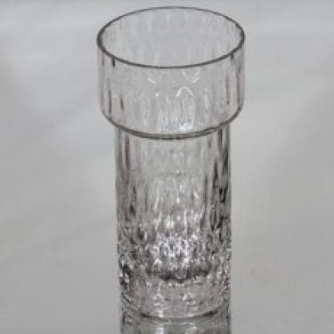 Riihimäen lasi 1431 maljakko, kirkas, suunnittelija Tamara Aladin,