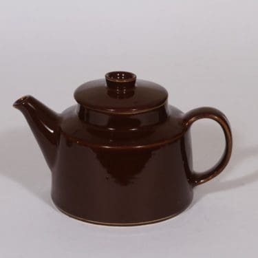 Arabia Kilta teekadin, ruskea lasite, suunnittelija ,