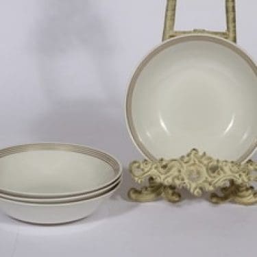 Arabia Välke lautaset, matala, 6 kpl, suunnittelija , matala, raitakoriste