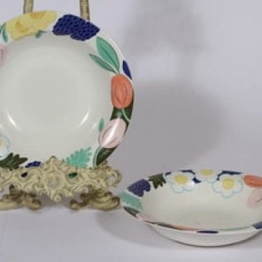 Arabia Arctica Poetica lautaset, syvä, 2 kpl, suunnittelija Dorrit von Fieandt, syvä, serikuva