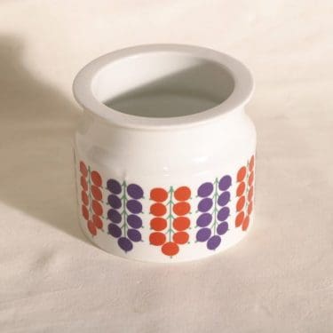 Arabia Pomona purnukka, herukka, suunnittelija Raija Uosikkinen, herukka