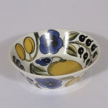 Arabia Paratiisi annoskulho, suunnittelija Birger Kaipiainen, soikea, värillinen, serikuva