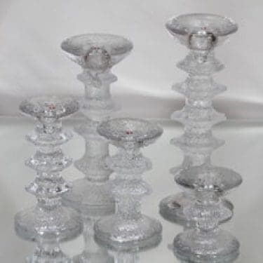 Iittala Festivo kynttilänjalat, eri kokoja, 5 kpl, suunnittelija Timo Sarpaneva, eri kokoja
