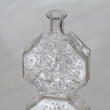 Riihimäen lasi Stella Polaris koristepullo, kirkas, suunnittelija Nanny Still,