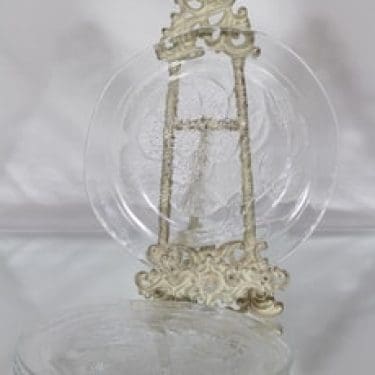 Nuutajärvi Pioni ruokalautaset, matala, 4 kpl, suunnittelija Oiva Toikka, matala, suuri