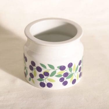 Arabia Pomona purnukka, mustikka, suunnittelija Raija Uosikkinen, mustikka