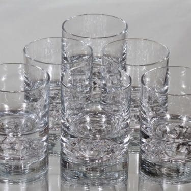 Nuutajärvi Himalaja viskilasit, 30 cl, 6 kpl, suunnittelija Björn Weckström, 30 cl