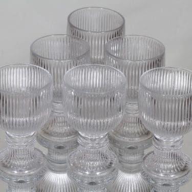 Iittala Viktor lasit, 10 cl, 6 kpl, suunnittelija Valto Kokko, 10 cl