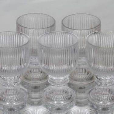 Iittala Viktor viinilasit, 18 cl, 5 kpl, suunnittelija Valto Kokko, 18 cl