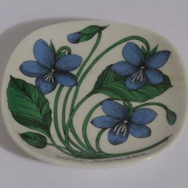 Arabia Botanica koristelautanen, Metsäorvokki, suunnittelija , Metsäorvokki, pieni, serikuva