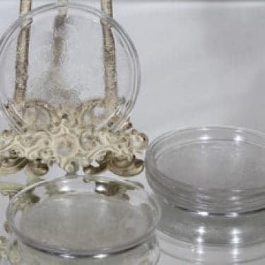 Nuutajärvi Miranda lautaset, kirkas, 5 kpl, suunnittelija Heikki Orvola, pieni