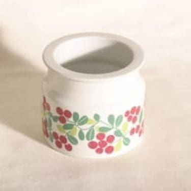 Arabia Pomona purnukka, puolukka, suunnittelija Raija Uosikkinen, puolukka