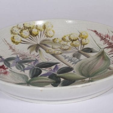 Arabia decorativ plate, hand-painted, designer Naile Wafin, big, signed