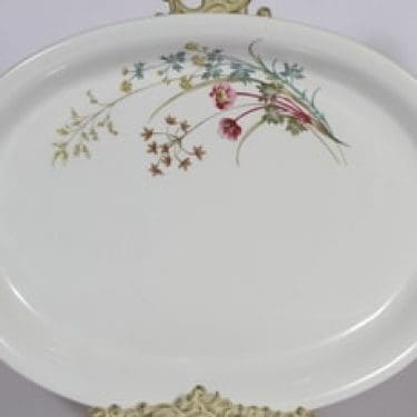 Arabia Pellervo vati, suunnittelija , soikea, serikuva, kukka-aihe