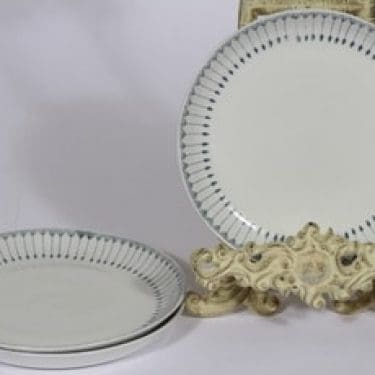 Arabia Heini lautaset, 3 kpl, suunnittelija Raija Uosikkinen, pieni, kuparipainokoriste