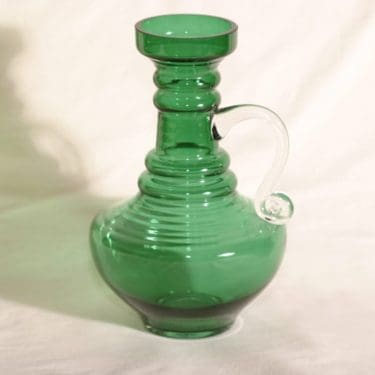 Riihimäen lasi Kleopatra lasikaadin, vihreä, suunnittelija Tamara Aladin,