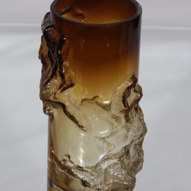 Kumela Petäjä maljakko, Ruskea-kirkas, suunnittelija Kaj Blomqvist, suuri