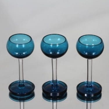 Riihimäen lasi Harlekiini liköörilasit, 3 cl, 3 kpl, suunnittelija Nanny Still, 3 cl