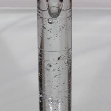 Iittala Arkipelago kynttilänjalka, kirkas, suunnittelija Timo Sarpaneva, suuri, massiivinen