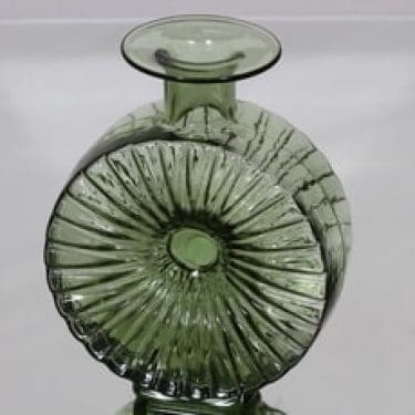 Riihimäen lasi Aurinkopullo koristepullo, koko ¾, suunnittelija Helena Tynell, koko ¾