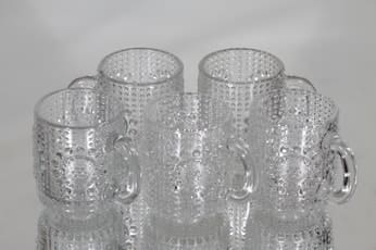 Riihimäen lasi Grapponia kupit, 10 cl, 5 kpl, suunnittelija Nanny Still, 10 cl, pieni