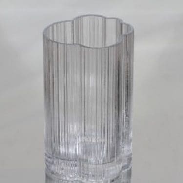 Nuutajärvi Cumulus maljakko, kirkas, suunnittelija Markku Salo,