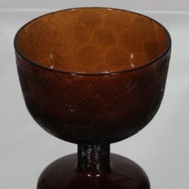 Nuutajärvi Miranda kulho, jalallinen, suunnittelija Heikki Orvola, jalallinen, suuri