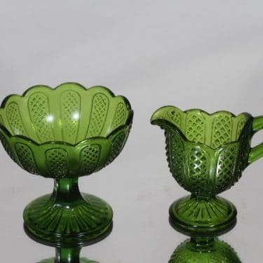 Nuutajärvi sokerikko ja kermakko, vihreä, suunnittelija ,