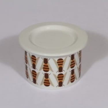 Arabia Pomona purnukka, hunaja, suunnittelija Raija Uosikkinen, hunaja, serikuva, retro