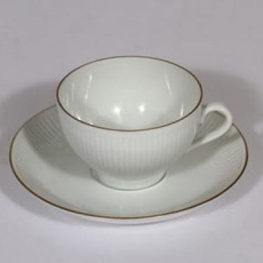 Arabia Aurora kahvikuppi, valkoinen, suunnittelija ,