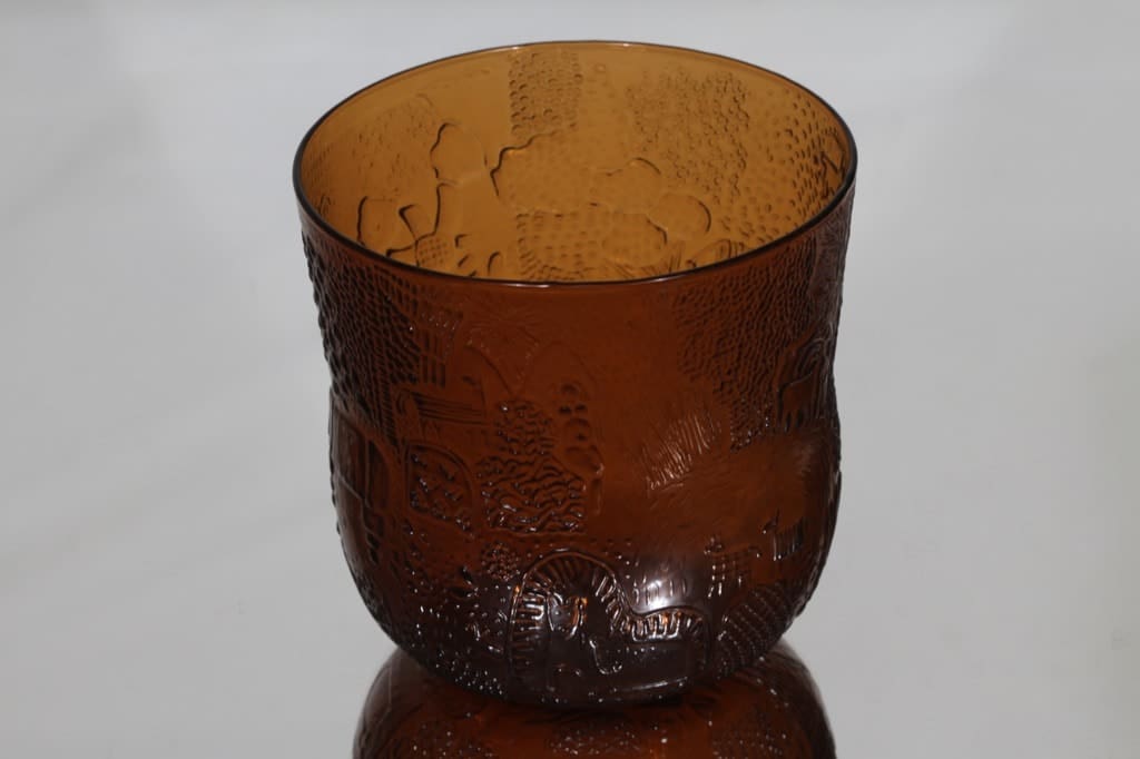 Nuutajärvi Fauna kulho, 2 l, suunnittelija Oiva Toikka, 2 l