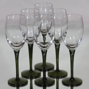 Nuutajärvi Traviata valkoviinilasit, 18 cl, 6 kpl, suunnittelija Saara Hopea, 18 cl