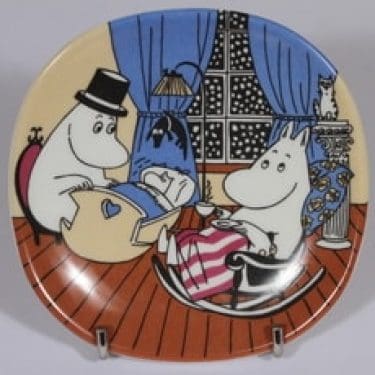 Arabia Muumi seinälaatta, Rauhallinen hetki, suunnittelija , Rauhallinen hetki, pieni, serikuva