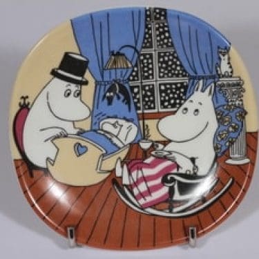 Arabia Muumi seinälaatta, Rauhallinen hetki, suunnittelija , Rauhallinen hetki, pieni, serikuva