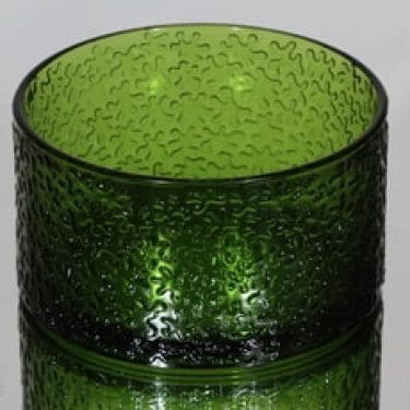 Riihimäen lasi Jesperi kulho, vihreä, suunnittelija Erkkitapio Siiroinen,