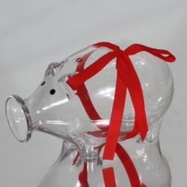 Iittala Napsu karahvi, 65 cl, suunnittelija Valto Kokko, 65 cl, porsasaihe