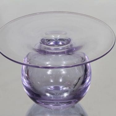 Riihimäen lasi Saturnus taide-esine, signeerattu, suunnittelija Nanny Still, signeerattu, suuri