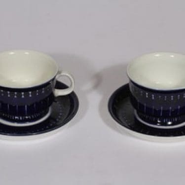Arabia Valencia mokkakupit, 10 cl, 2 kpl, suunnittelija , 10 cl, käsinmaalattu, signeerattu