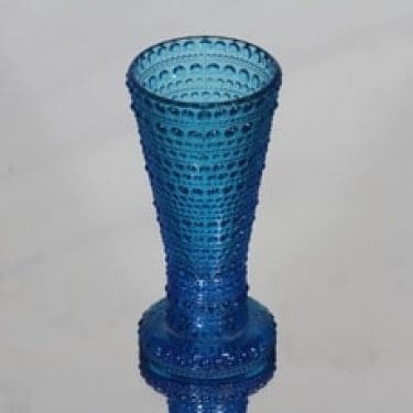 Nuutajärvi Kastehelmi kääntömaljakko, turkoosi, suunnittelija Oiva Toikka,