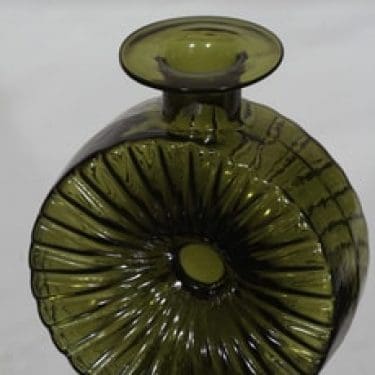 Riihimäen lasi Aurinkopullo koristepullo, koko ¾, suunnittelija Helena Tynell, koko ¾