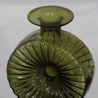 Riihimäen lasi Aurinkopullo koristepullo, koko ¾, suunnittelija Helena Tynell, koko ¾